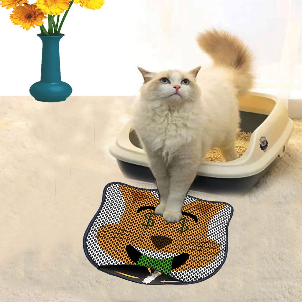 Тоалетна просторија за мачки Aberto Design Kdkafa0241, 40 x 50 см, портокалова