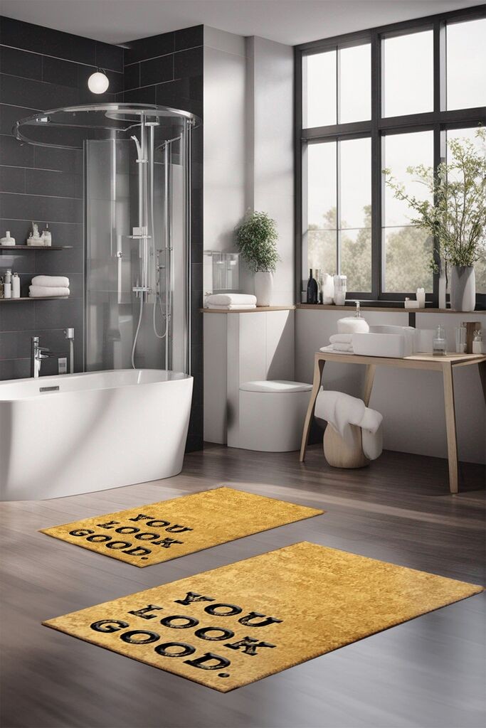 L'essentiel Maison Комплет патосници за бања CT-5414, 2 парчиња, беж