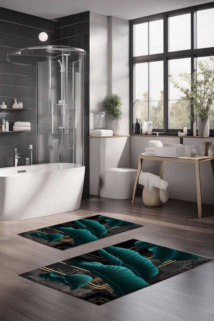 Комплет подлошки за бања L'essentiel Maison CT-5085, 2 парчиња, шарени