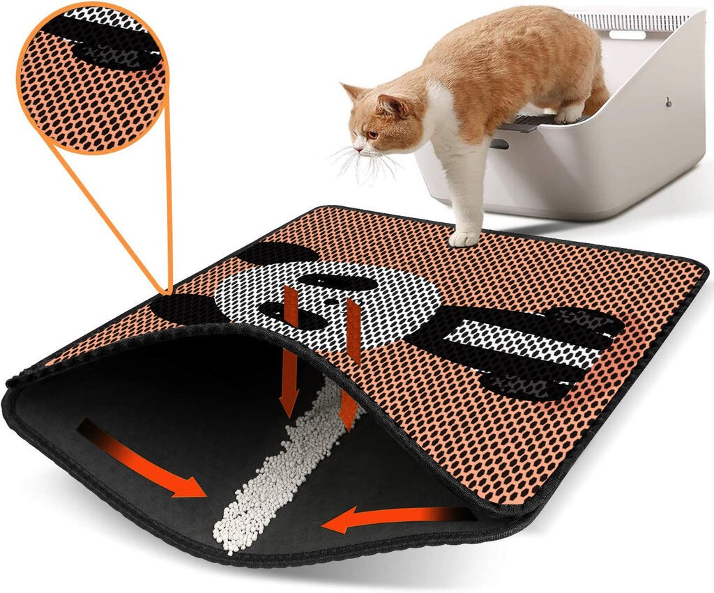 Aberto Design WC преграда за мачки Nrszn0074, 45 x 60 см, портокалова