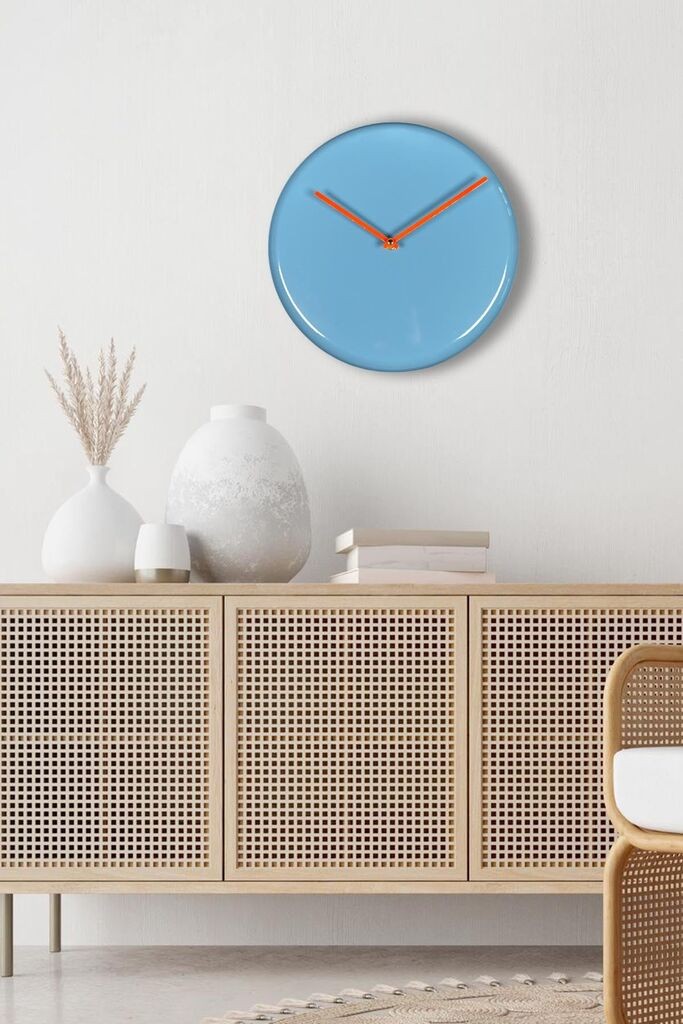 Wallity dzиден часовник 30Sivmet, 30x30 см, син