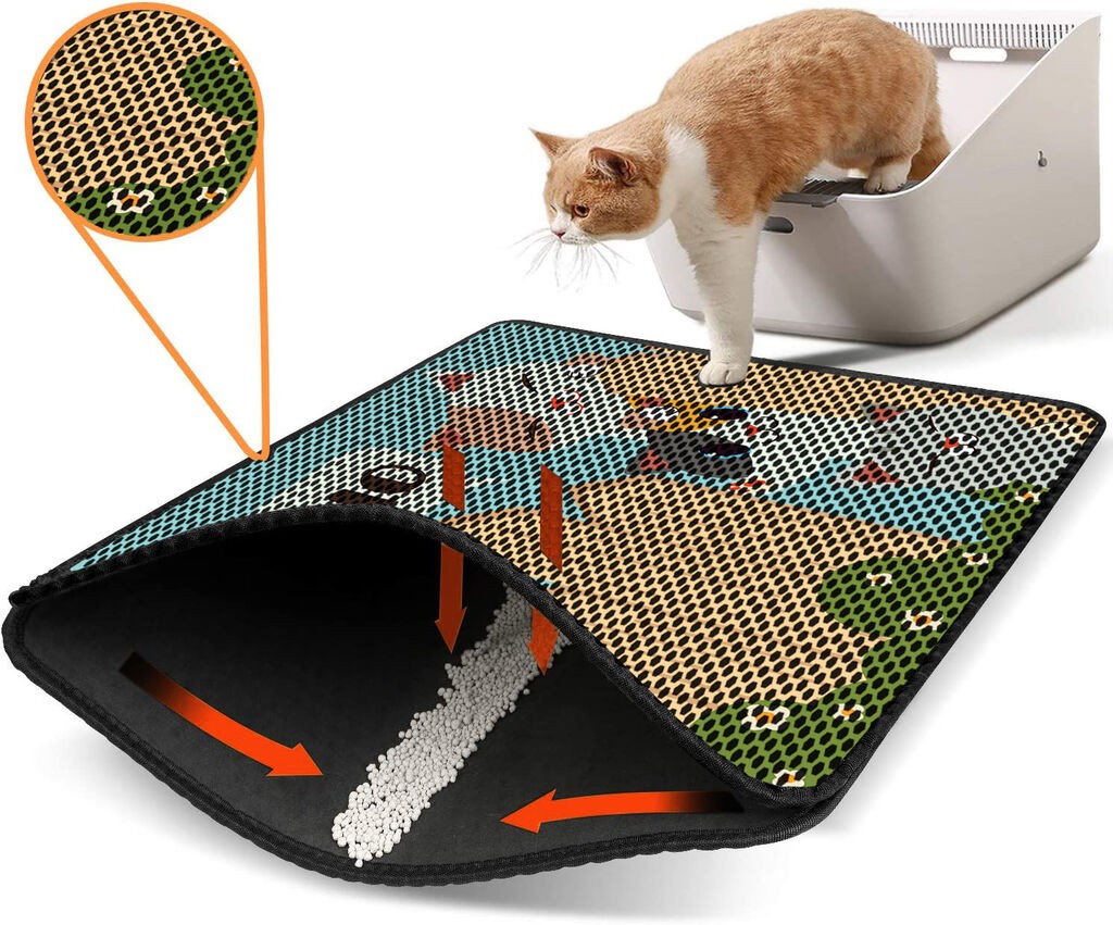 Aberto Design WC преграда за мачки Nrszn0164, 45 x 60 см, шарена