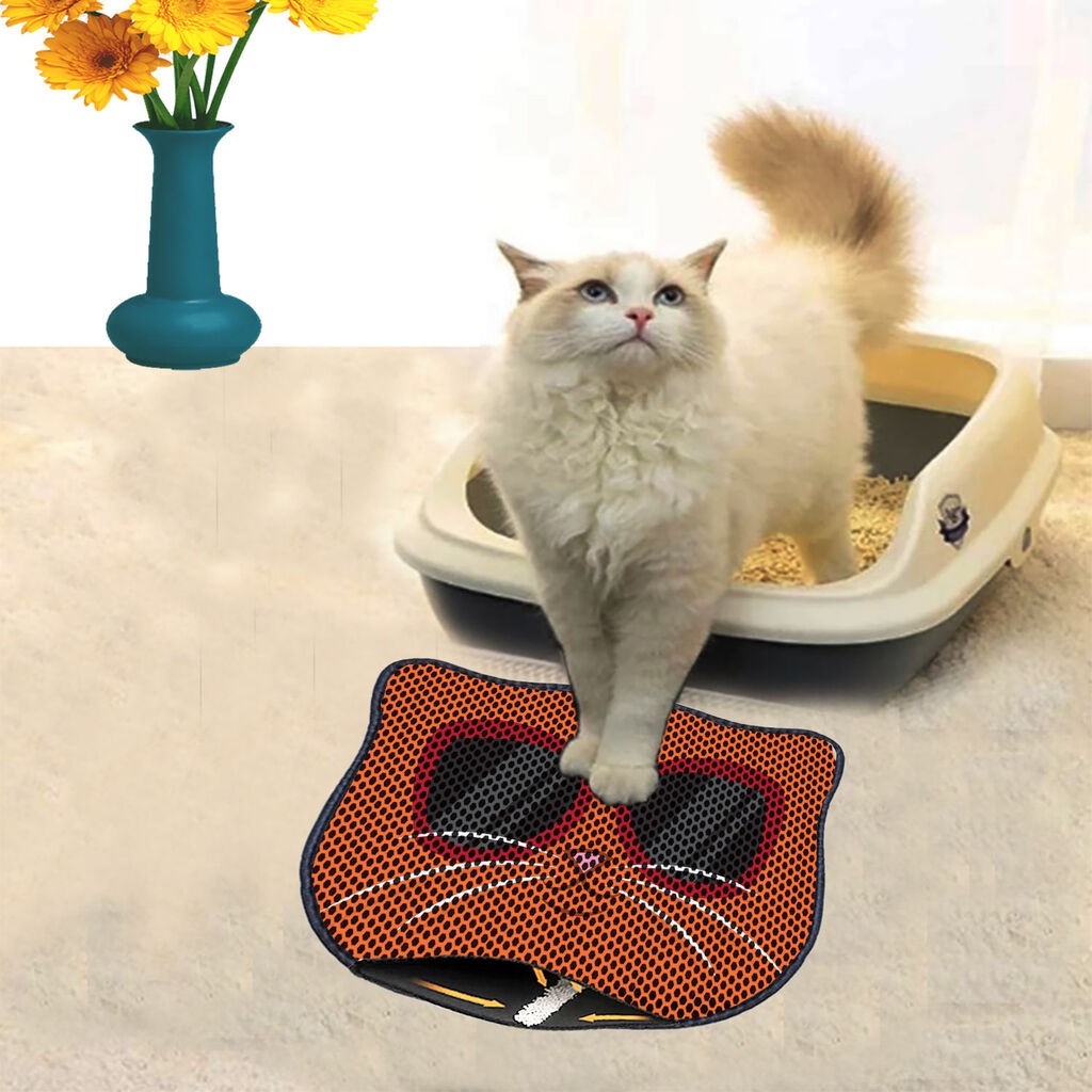 Тоалетна просторија за мачки Aberto Design Kdkafa0234, 40 x 50 см, портокалова