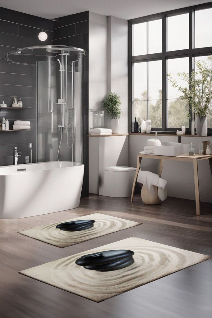 Комплет теписи за бања L'essentiel Maison CT-5175, 2 парчиња, крем боја