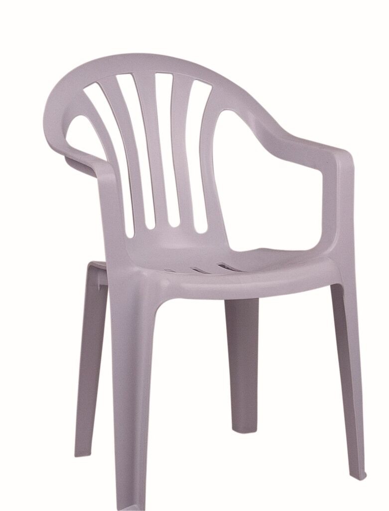 Градинарска столица Hanah Home Magnolia, 54x87x51 см, жолто-бела