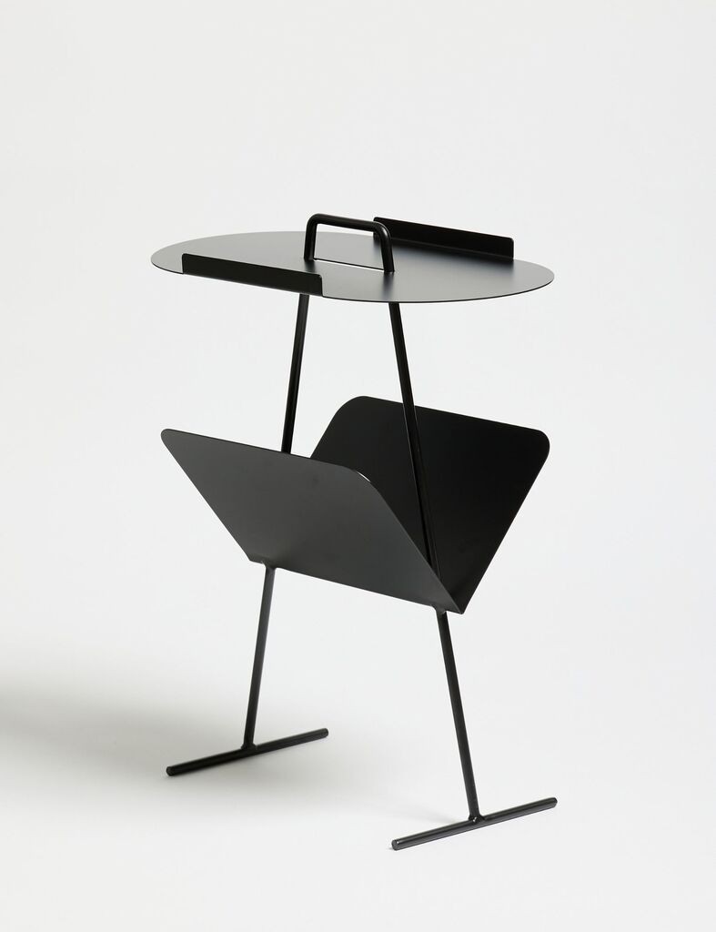 Помошна масичка Hanah Home Goddy, 44x54x22.5 см, црна