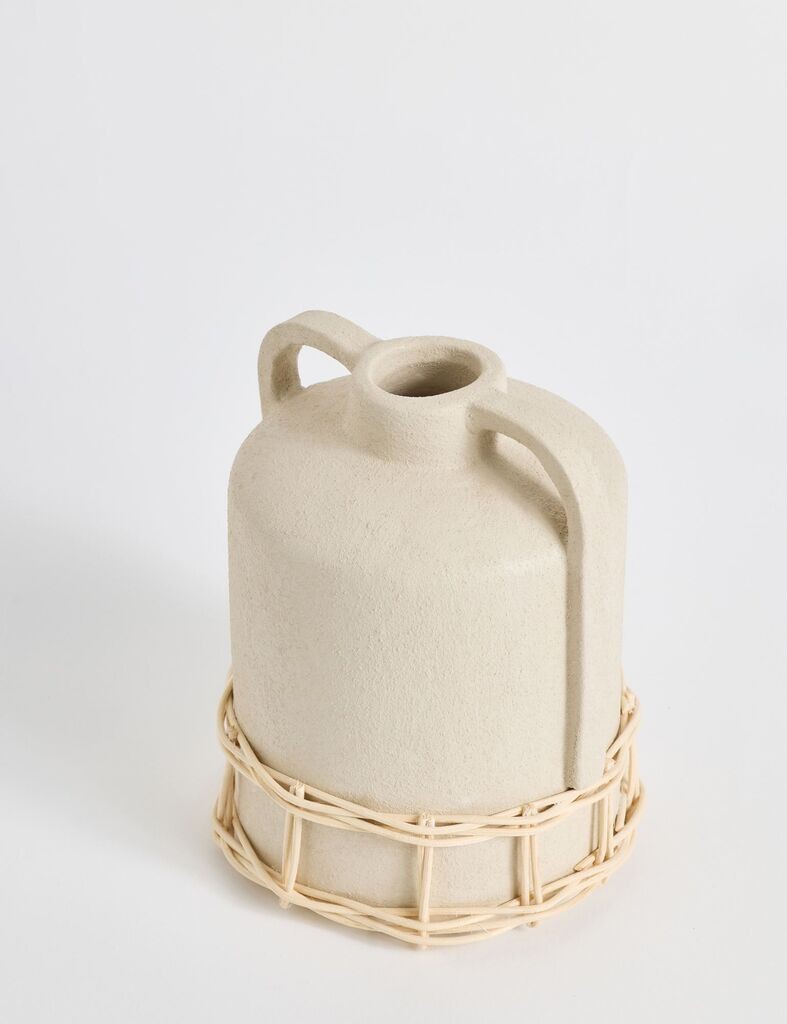 Рачка за вазна Aberto Design теракота, 14x19x14 см, крем