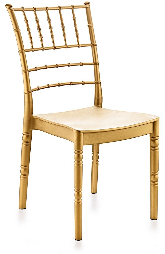 Градинарска столица Hanah Home Estate Modern, 55x92x43 см, златна боја