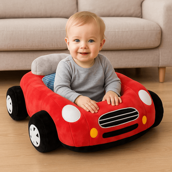 Baby Sofa Автомобил - Перничка за седење - Црвена