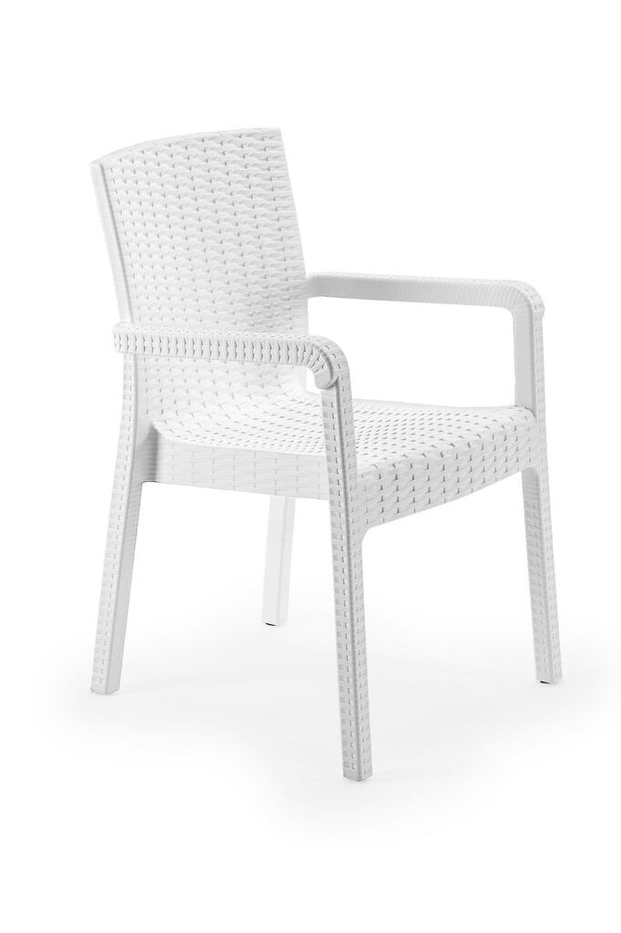 Градинарска столица Hanah Home Rattan Royale, 55x87x43 см, бела