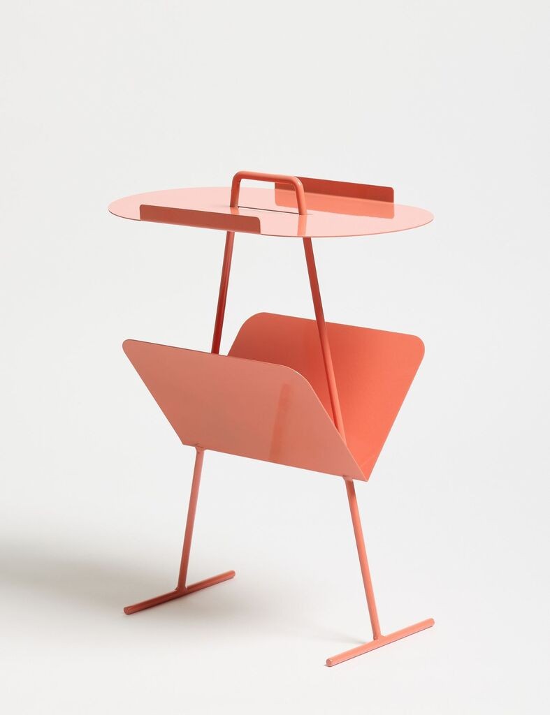 Помошна масичка Hanah Home Goddy, 44x54x22.5 см, кајсија