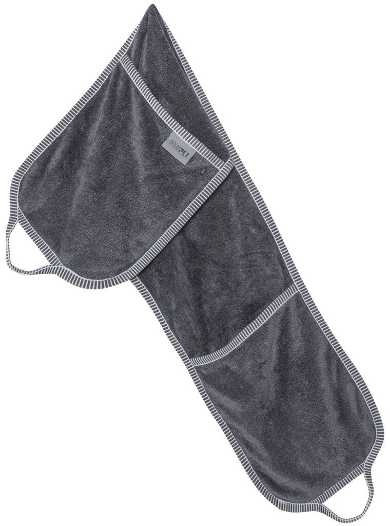 Пешкир за кучиња „Шепи и мустаќи" „Шепи и мустаќи", 20 x 100 см, сив