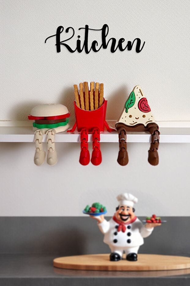 Комплет за брза храна Aberto Design, 3 парчиња, шарени