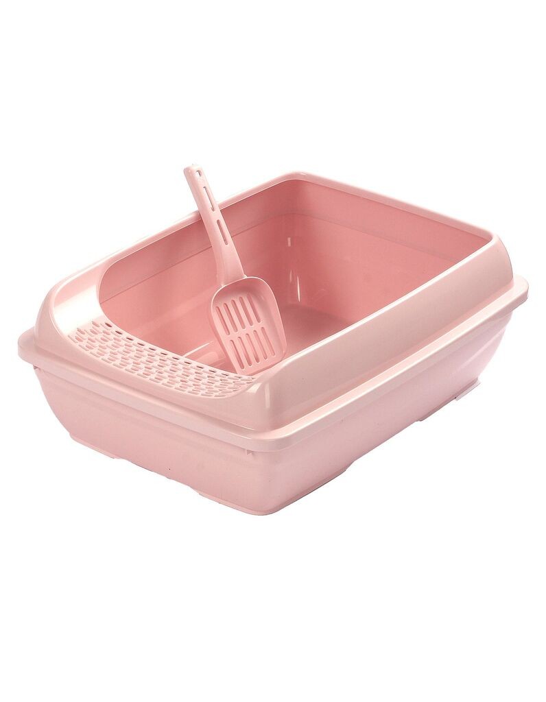 Отворен тоалет за мачки „Шепи и мустаќи" 5098-2, розов