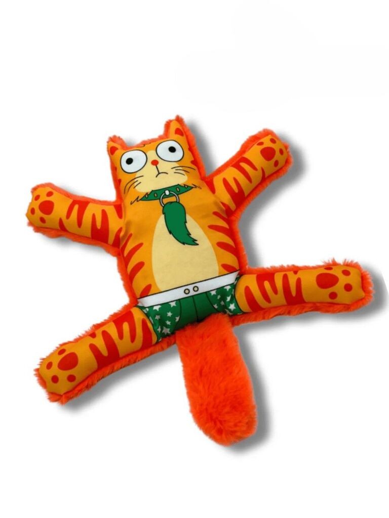 Играчка за кучиња „Шепи и мустаќи" Хавхав 1005, портокалова