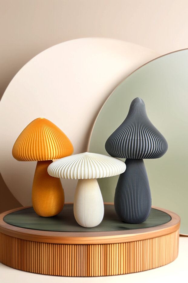 Комплет печурки Aberto Design, 3 парчиња, шарени