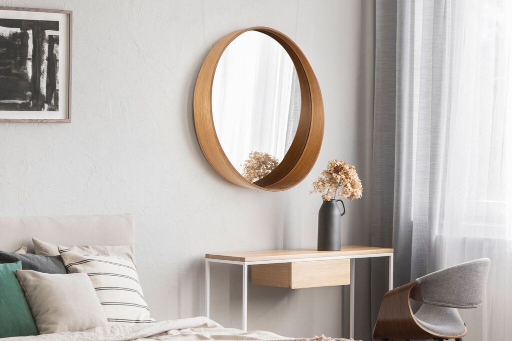 Hanah Home Mirror Bias 60, Oak