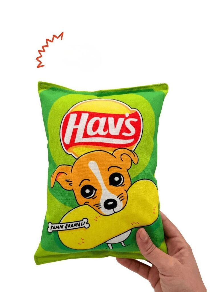 Играчка за кучиња „Шепи и мустаќи" Хавхав 1006, зелена