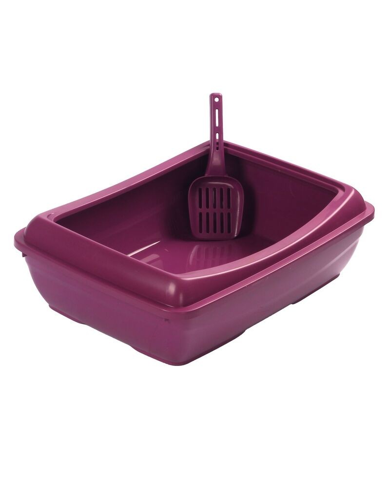 Отворен тоалет за мачки „Шепи и мустаќи" 5091-2, виолетов