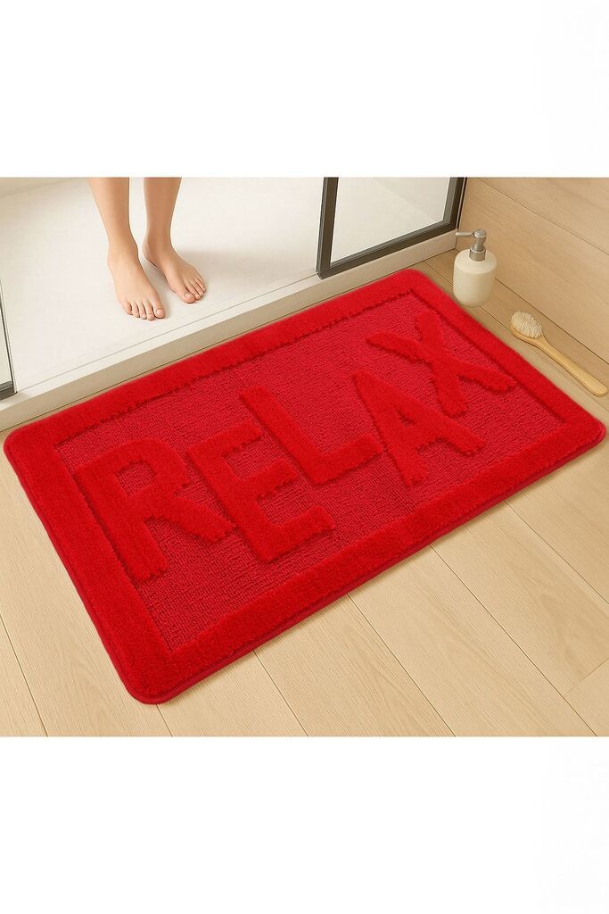 L'essentiel Maison Relax патос за бања, 60x100 cm, Црвена