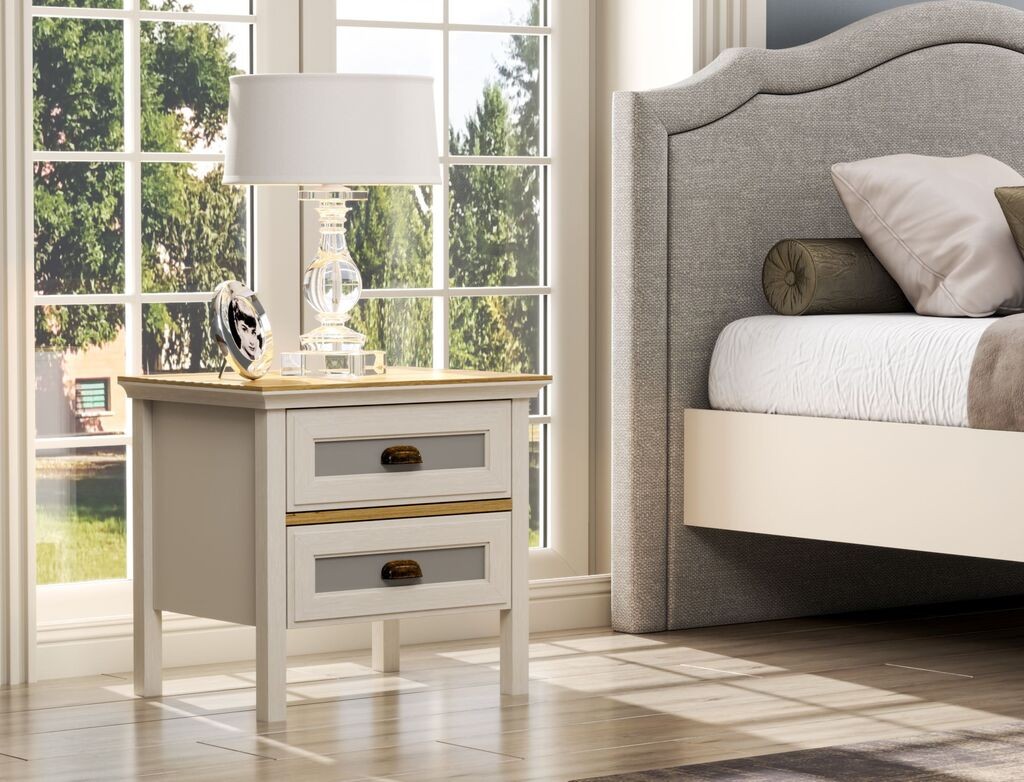 Ноќна масичка Hanah Home FRN-21016, бела