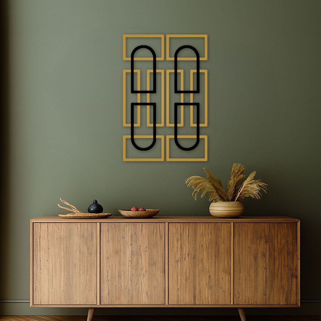 Wallity декорација за dzид Echo Forms 2'li сет, 24 x 74 см, 2 парчиња