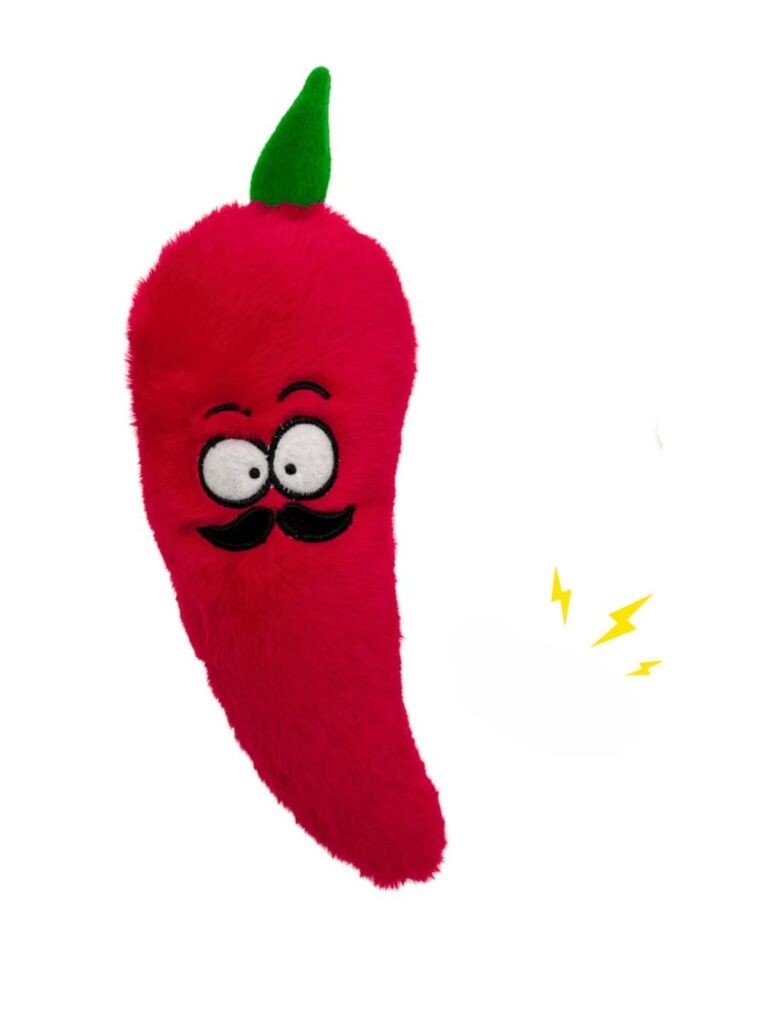 Играчка за кучиња „Шепи и мустаќи" Хавхав 1025, црвена