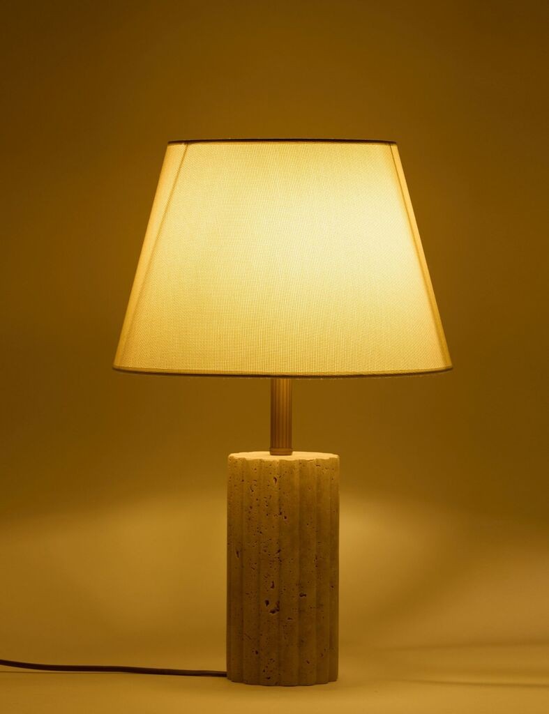 Столна ламба Opviq Astra, кремаста