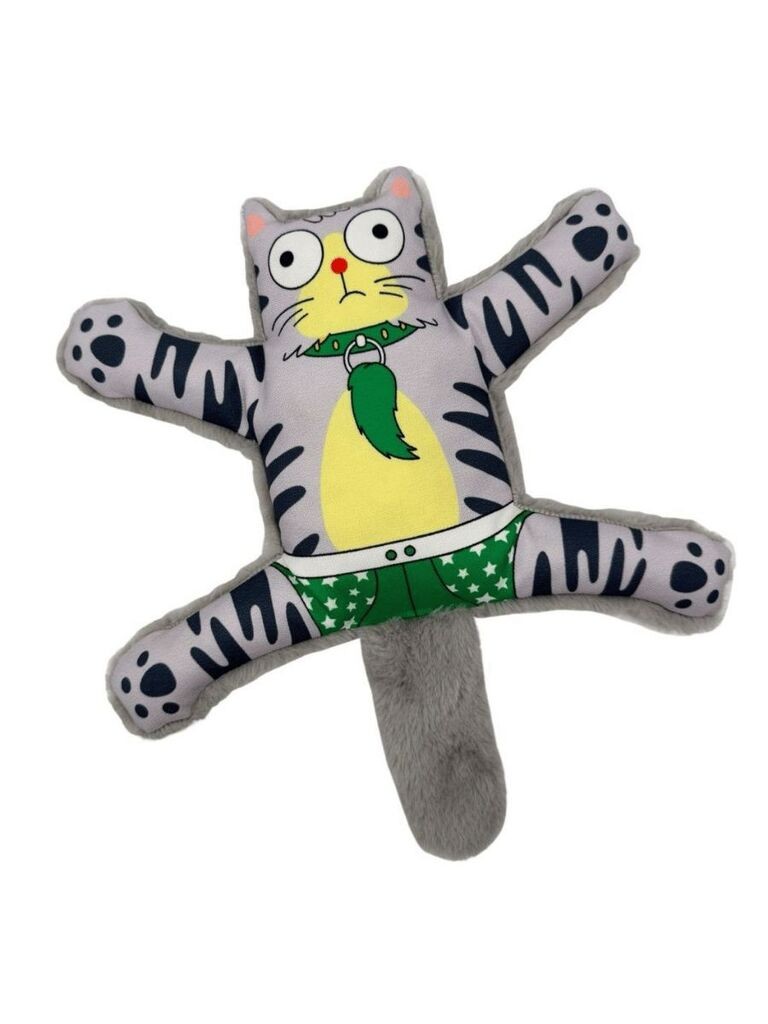 Играчка за кучиња „Шепи и мустаќи" Хавхав 1023, сива