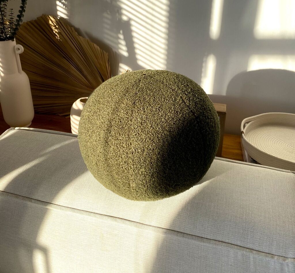 Декоративна перница „Теди Топ" од Аберто Дизајн 25, 25 x 25 x 25 см, каки боја