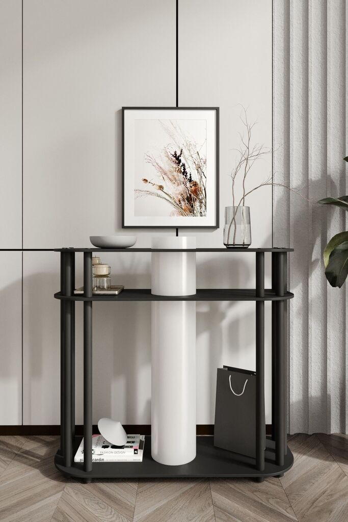 Подна ламба Opviq, ламба за комода, 80 см, црна