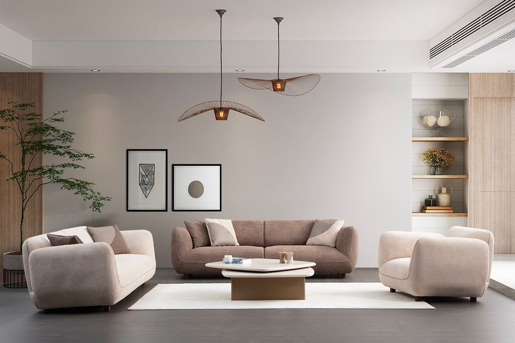 Фотелја Atelier del Sofa Pavia, 115x90x75 см, крем боја