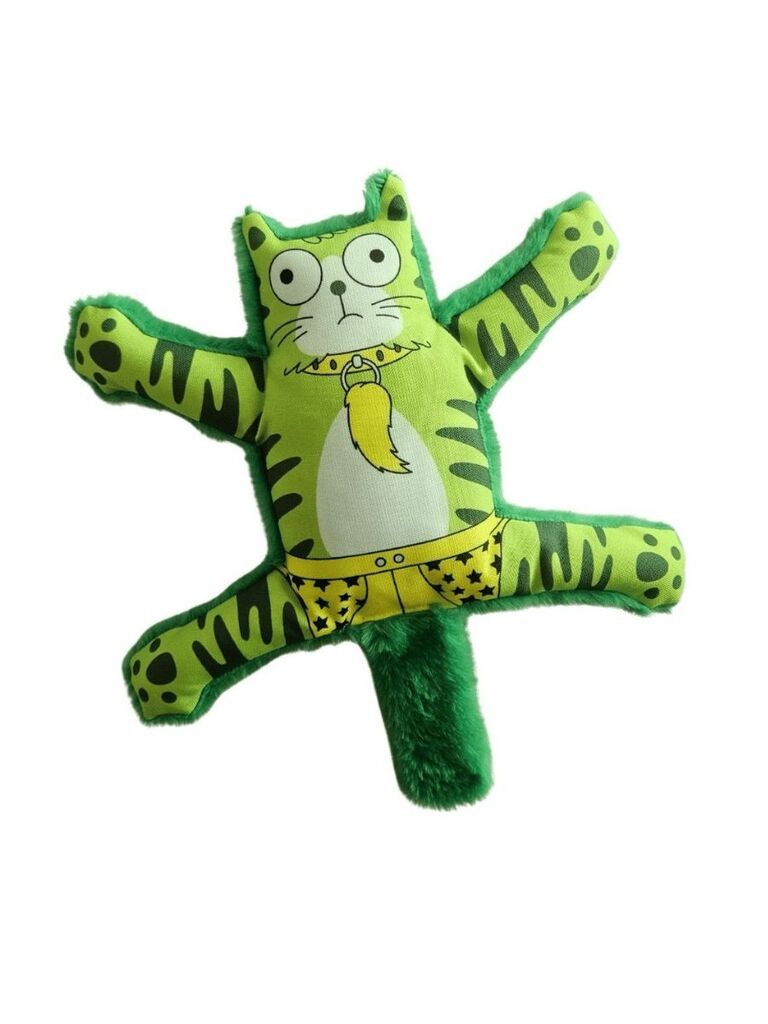 Играчка за кучиња „Шепи и мустаќи" Хавхав 1022, зелена