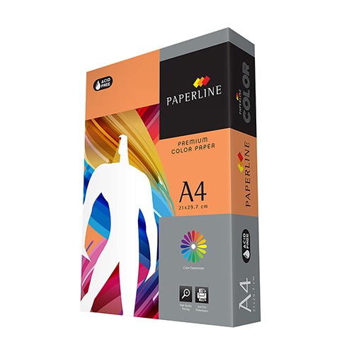 BG OFFICE Хартија , А4, 80 гр,1/500, BG ,Color Paper , 01141260113,Портокалова Интензивна