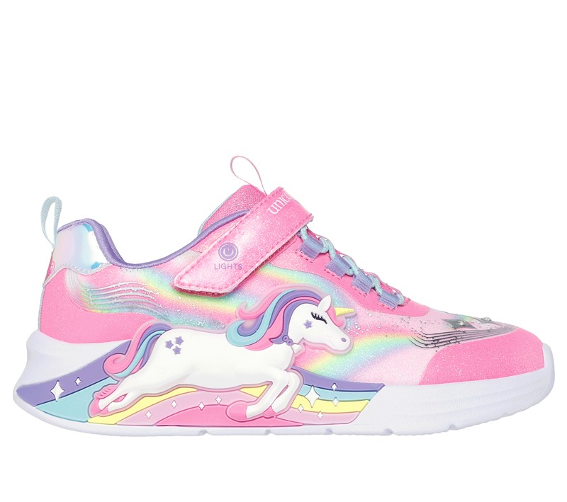 SKECHERS Патики за девојчиња Unicorn Chaser, розеви