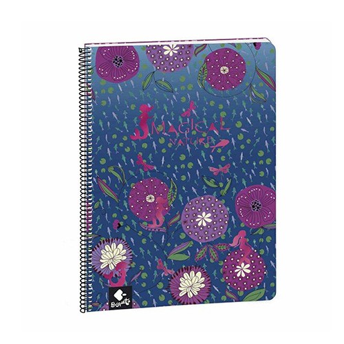 BUSQUETS Тетратка , Со Спирала, А4, Коцка, 80 Листа,  Magical, 51.652.09400