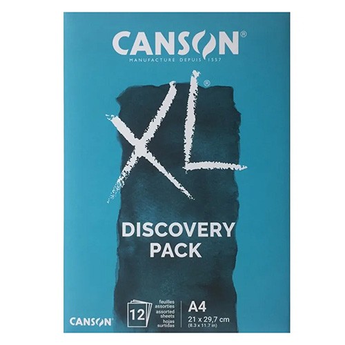 CANSON Блок,За Скицирање,А4,12 Листа,Wet Tehniques,  ,DISCOVERY PACK XL,31078H001