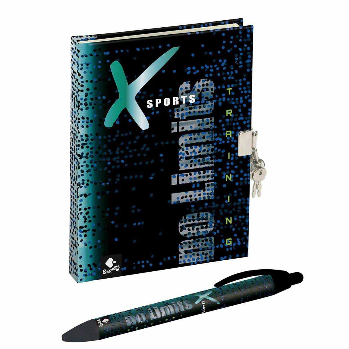 BUSQUETS Споменар, Со катанче и пенкало, X Sports, 51.617.09420, 14*19*1,5цм