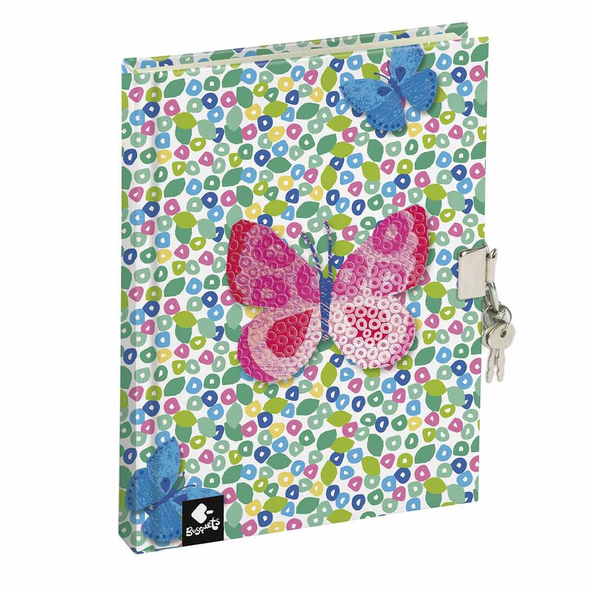 BUSQUETS Споменар, Со катанче и пенкало, Butterfly, 51.617.09390, 14*19*1,5цм