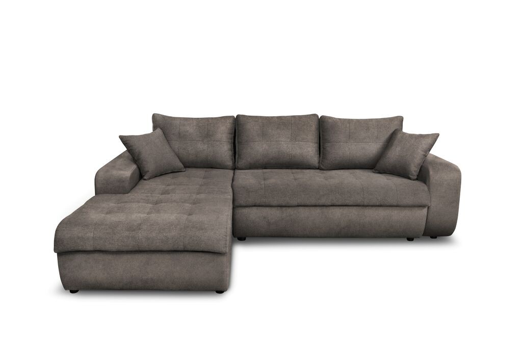 Мебел-Ви Аг Вирџинија Лева Светла Сива Аголна Гарнитура