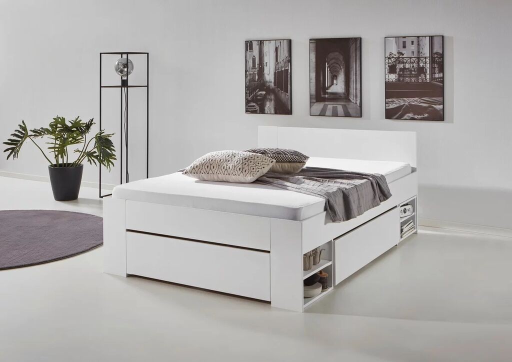 Мебел-Ви Лежај Азуро 140 Бела