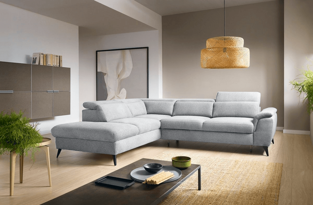 Мебел-Ви Аг Калија Лева Серија Сива Аголна Гарнитура