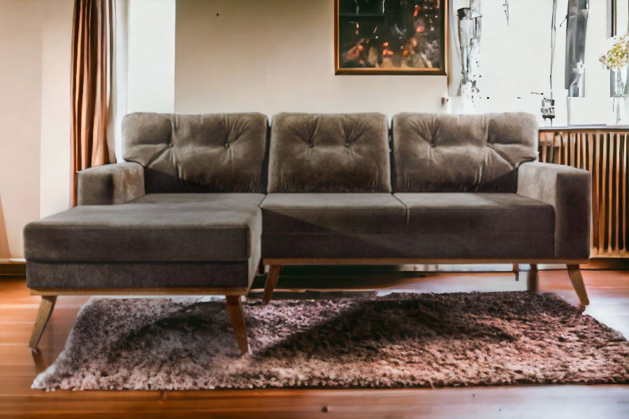 Мебел-Ви Аг Ана Лева (Моранте) Темно Кафена Аголна Гарнитура