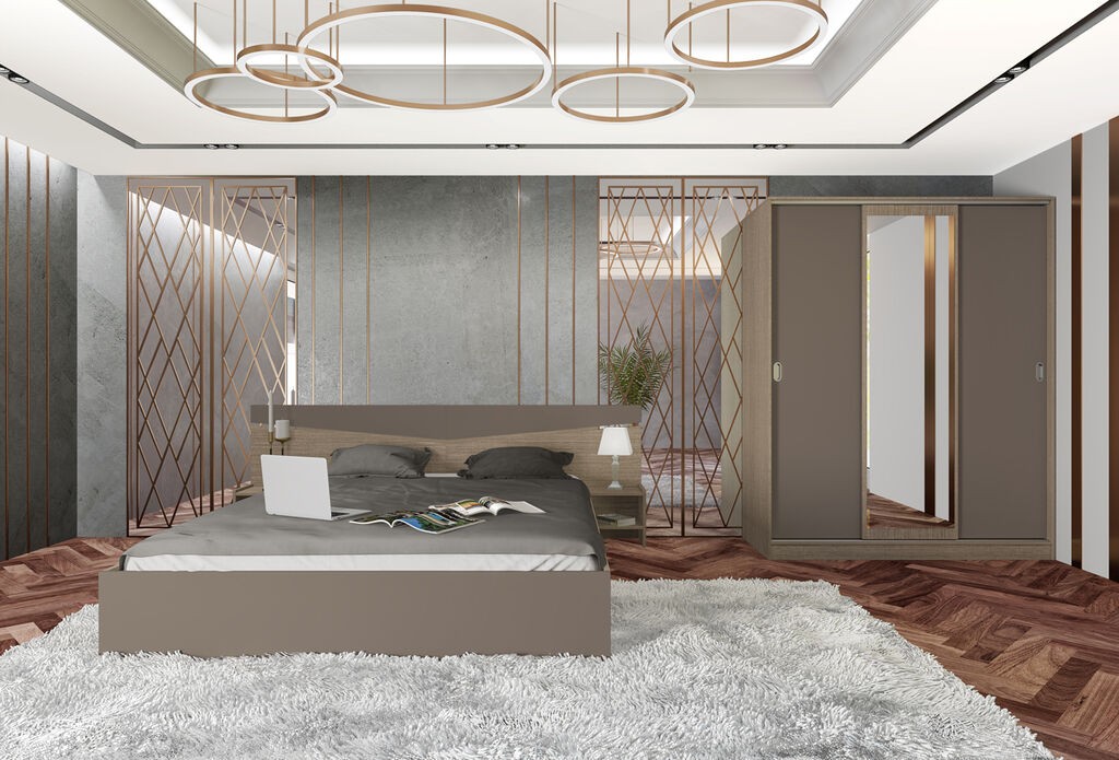 Мебел-Ви Спална Јасмин Мока - Сити 7074