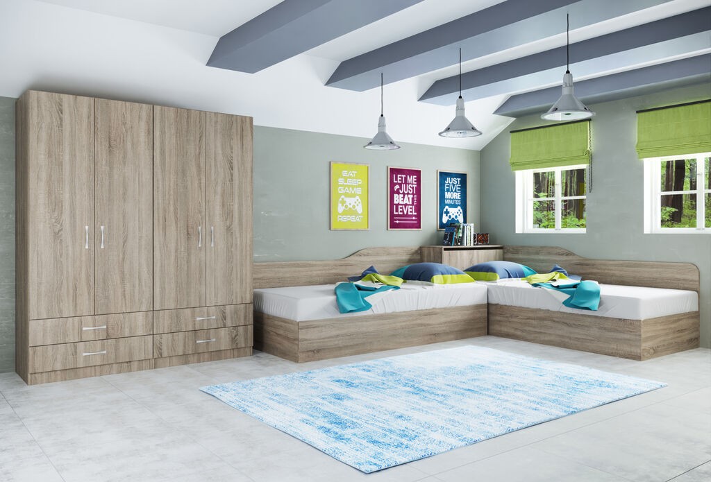 Мебел-Ви Детска Соба Со Душек Англе Сонома - Сити 7082