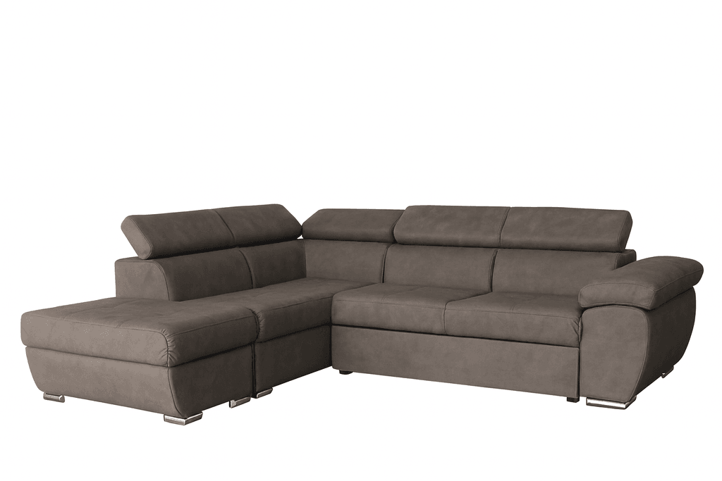 Мебел-Ви Аг Фиона Лева Светла Сива Аголна Гарнитура