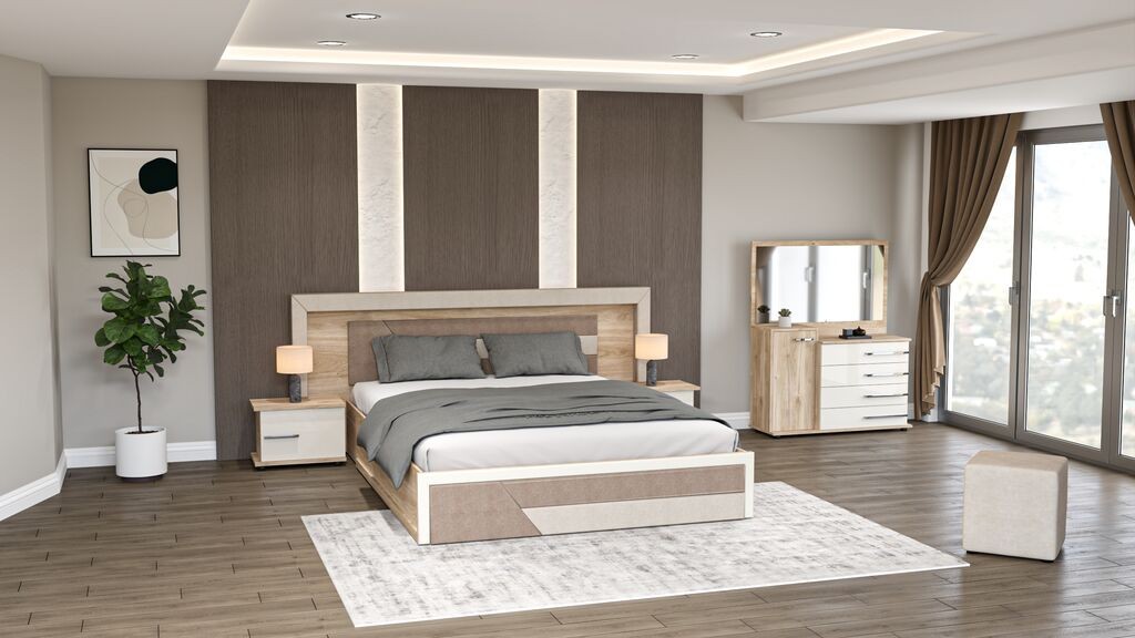 Мебел-Ви Лежај Моника Со Две Касетки И Тоалетна Кастело Даб