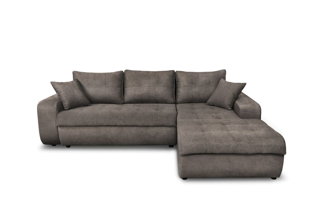 Мебел-Ви Аг Вирџинија Десна Светла Сива Аголна Гарнитура