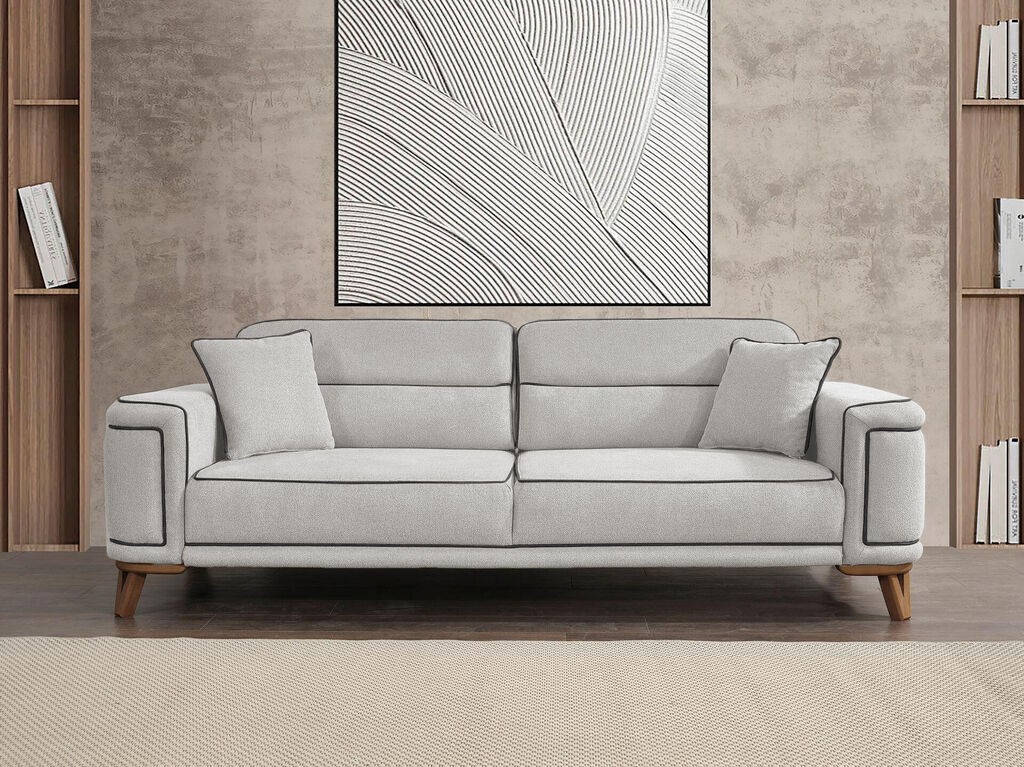 Мебел-Ви Тросед Муданја Светло Сива