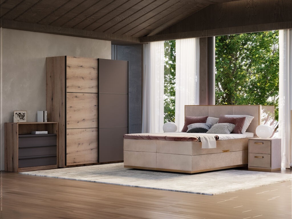 Мебел-Ви Лежај Магнум Француски 180Х200 Крем